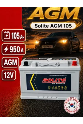 Аккумулятор Solite AGM 105 Ач