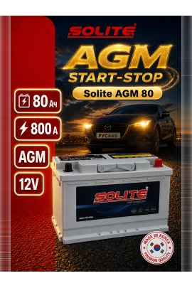 Аккумулятор Solite AGM 80 Ач