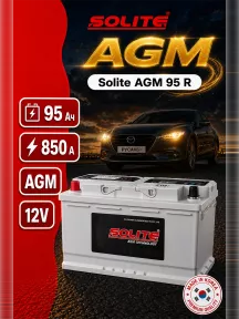 Аккумулятор Solite AGM 95 Ач прям пол в Спб