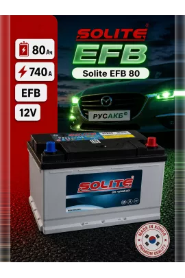 Аккумулятор Solite EFB 80 Ач