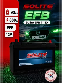 Аккумулятор Solite EFB T 110 90 Ач обр пол в Спб