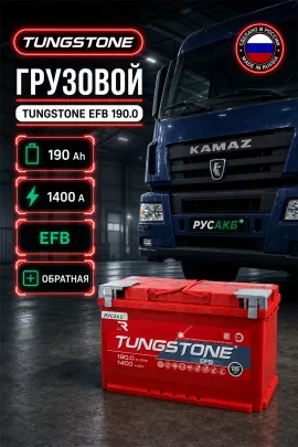 Аккумулятор TUNGSTONE EFB 190 Ач обр пол