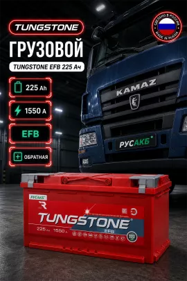 Аккумулятор TUNGSTONE EFB 225 Ач обр пол