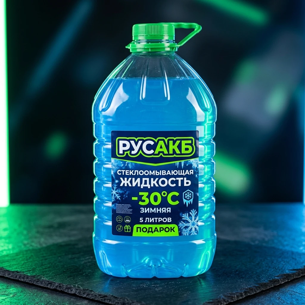 Подарочная канистра 5L омывающей жидкости РУСАКБ