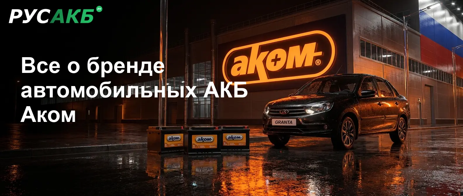 Обзор позиций бренда Аком на рынке автомобильных аккумуляторов
