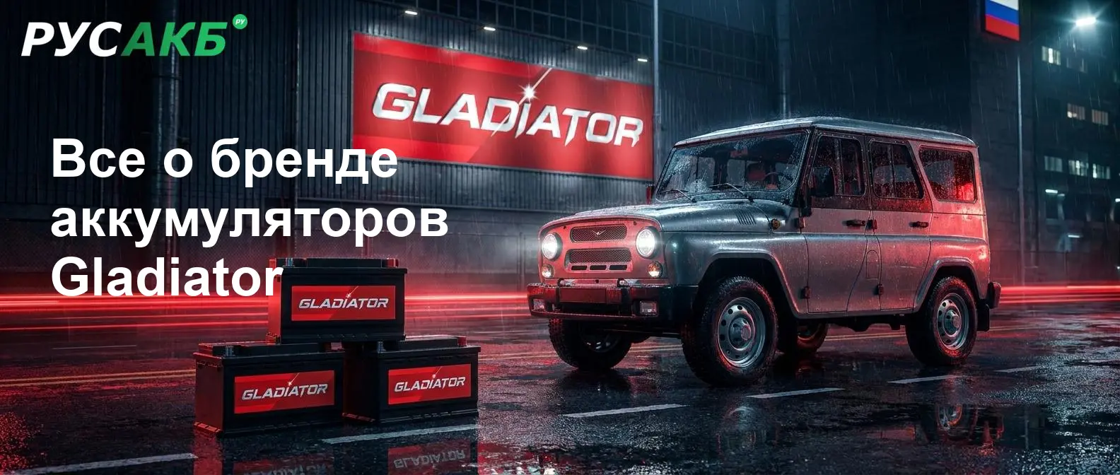 Аккумуляторы Gladiator на рынке Санкт-Петербурга