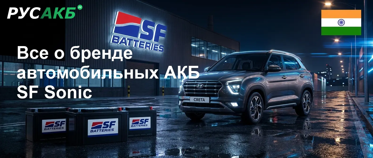 Аккумуляторы SF Sonic на рынке автомобильных запчастей