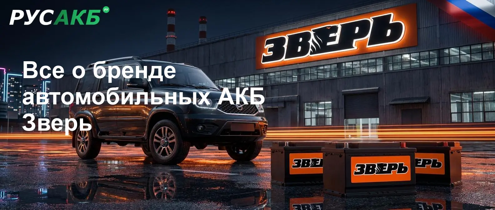 Аккумуляторы Зверь на рынке автомобильных запчастей России