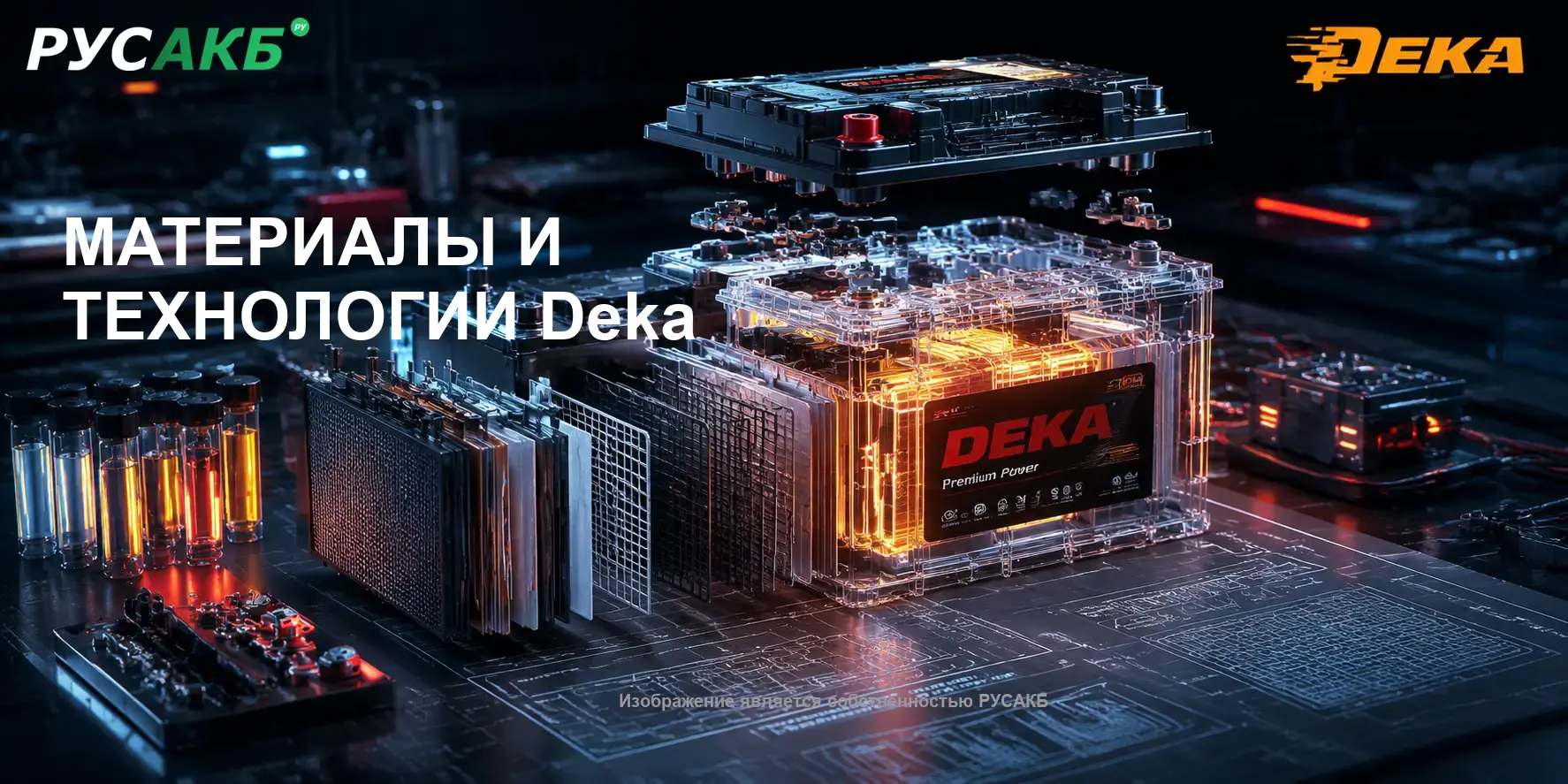 Внутреннее устройство и технология Power-Perform в аккумуляторах Deka
