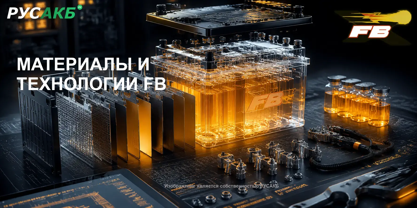Технологии производства и внутреннее устройство аккумуляторов FB