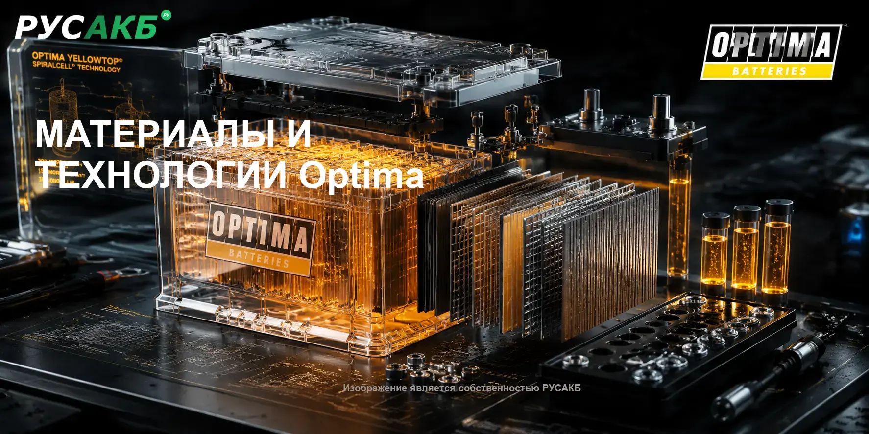 Технология SpiralCell в аккумуляторах Optima