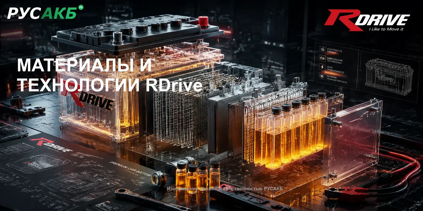 Внутреннее устройство и технологии пластин аккумуляторов RDrive
