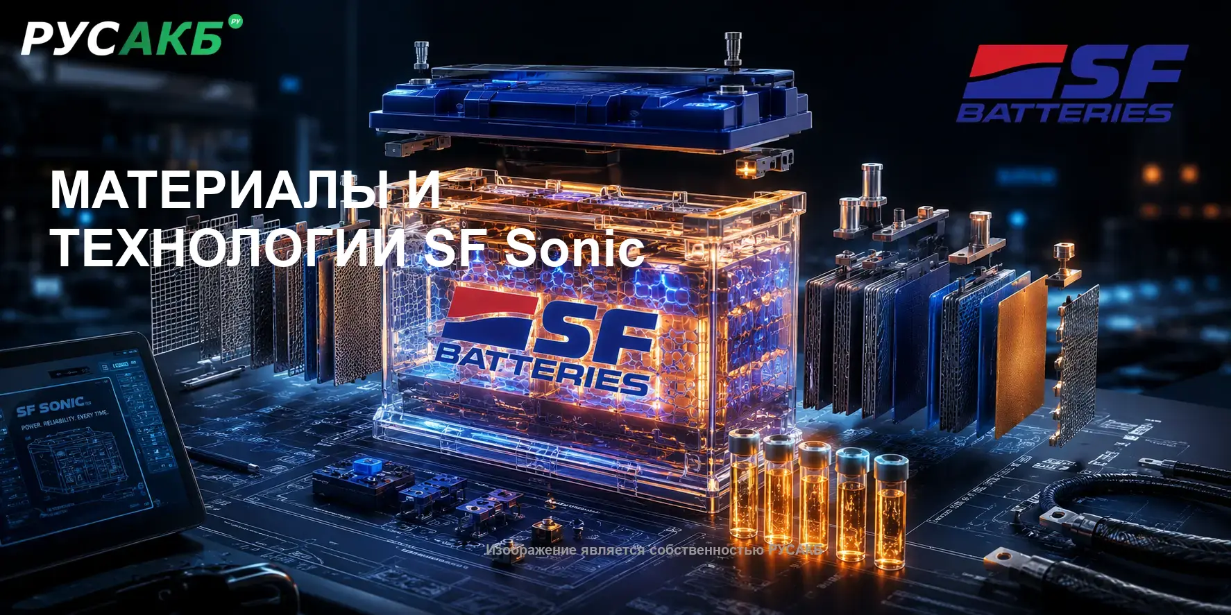 Внутреннее устройство и технологии аккумуляторов SF Sonic