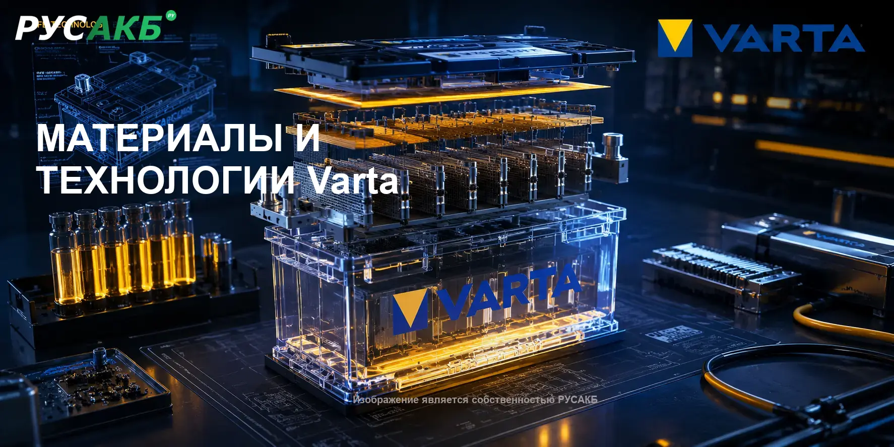 Технология решеток PowerFrame и внутреннее устройство аккумуляторов Varta