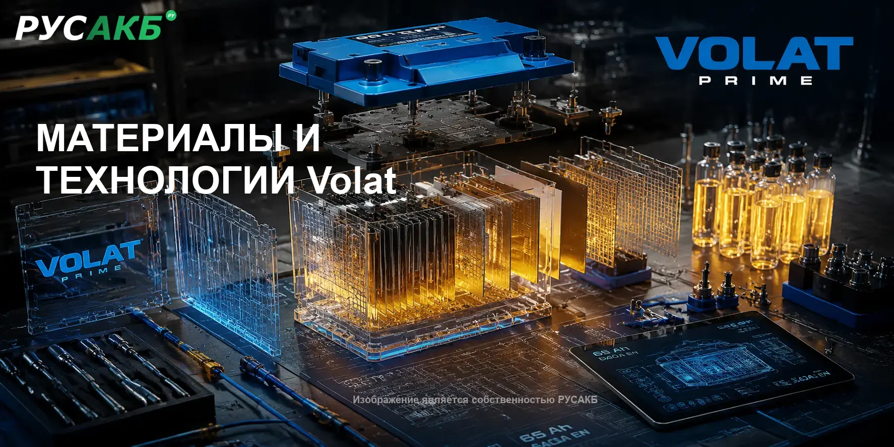 Технология производства и внутреннее устройство аккумулятора Volat