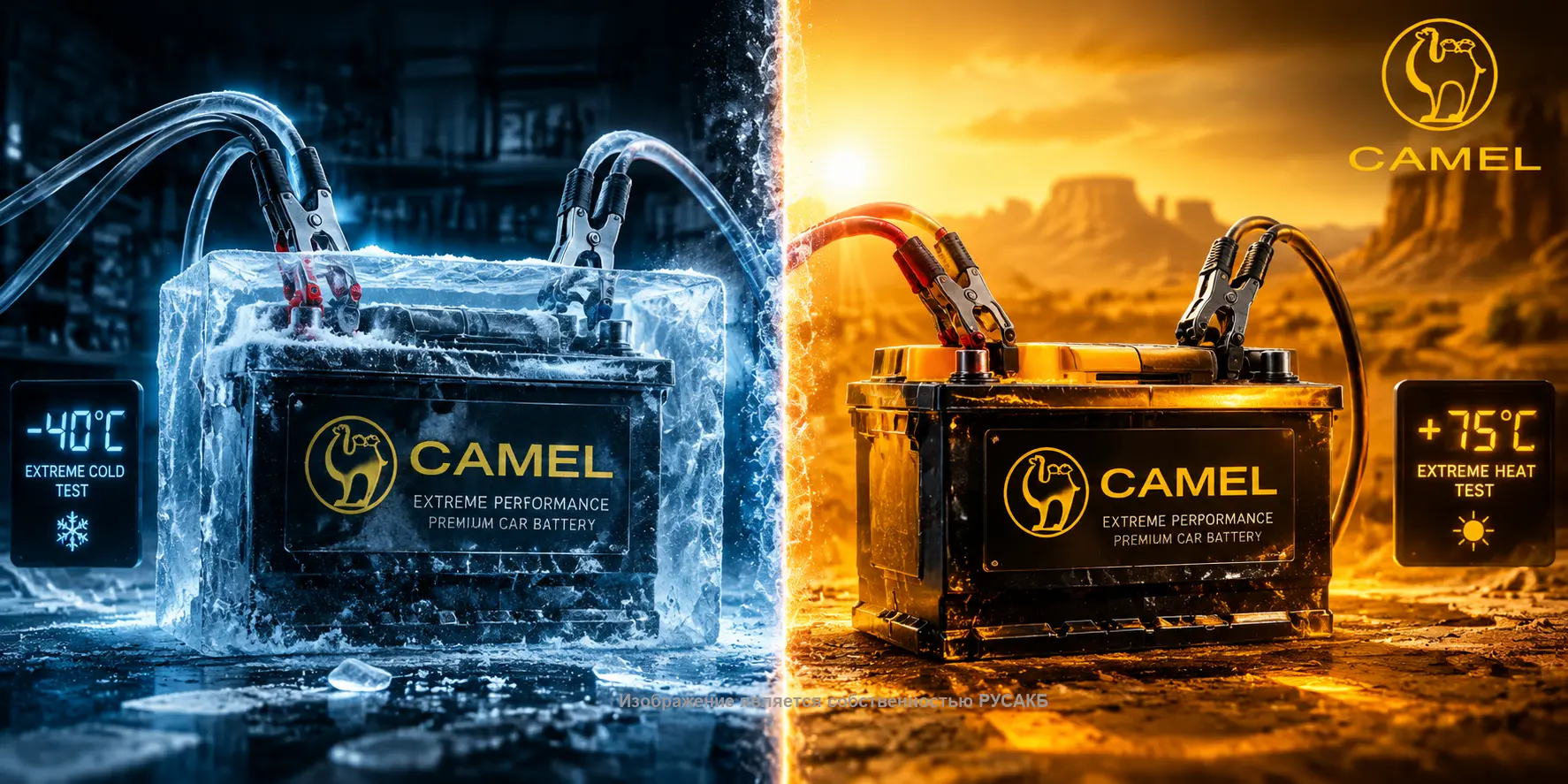Лабораторные испытания пускового тока аккумулятора Camel в условиях мороза