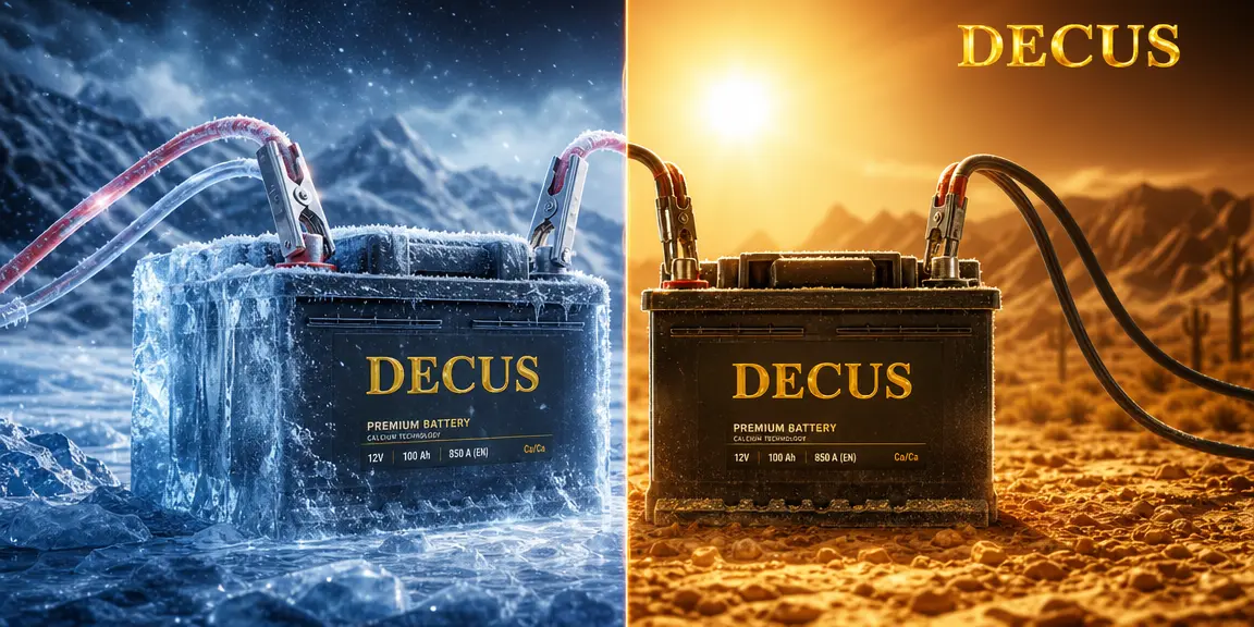 Тестирование пусковых токов аккумулятора Decus в условиях низких температур