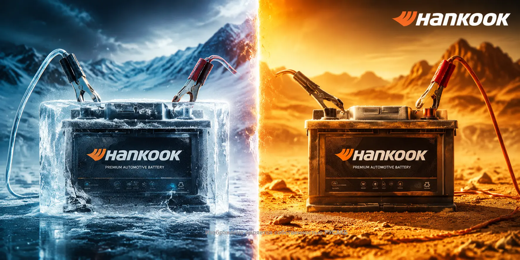 Тестирование пускового тока аккумулятора Hankook в мороз