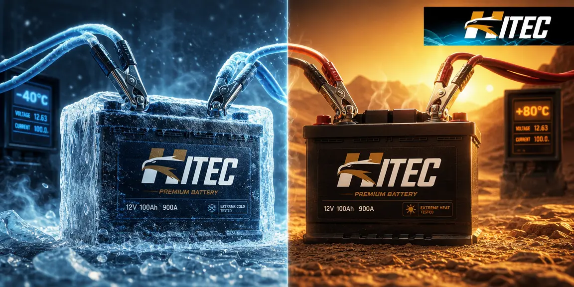 Тестирование пускового тока аккумулятора Hitec при отрицательных температурах