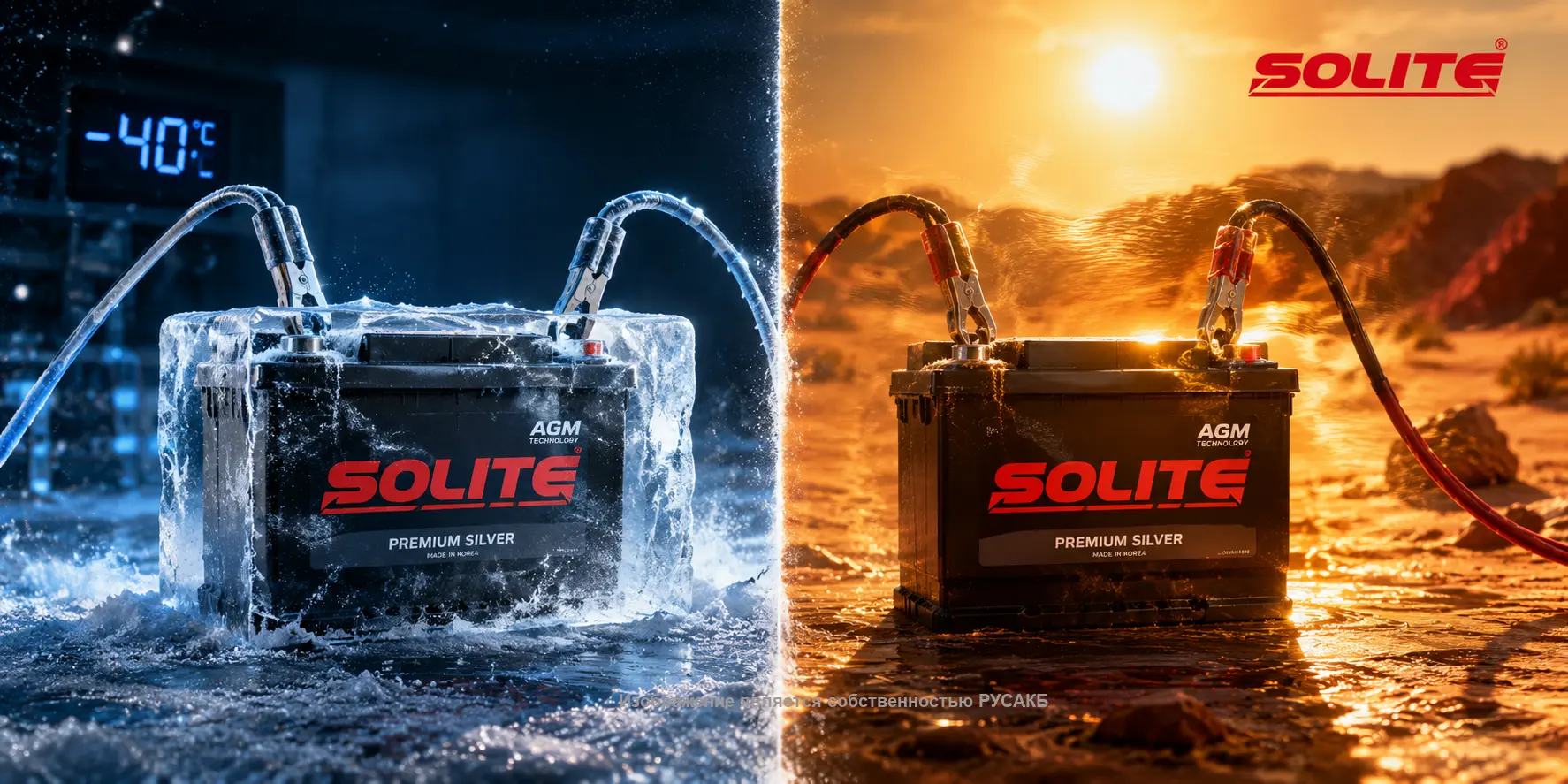Испытания пусковых характеристик аккумуляторов Solite